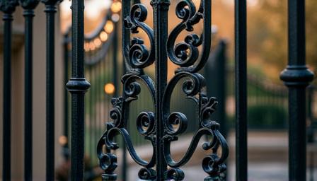 Portail en fer forgé