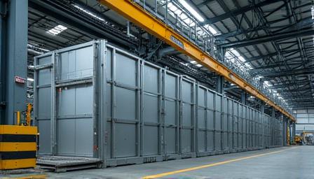 Structure métallique d'usine